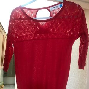 Coral sparrow light weight sweater